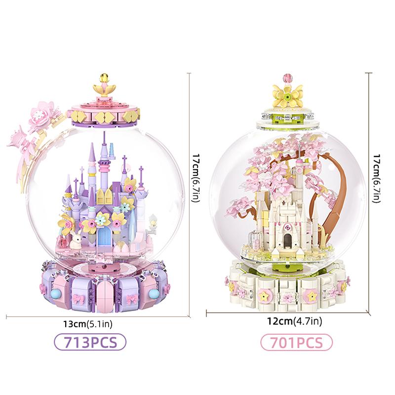 Архитектура Замок Мини Строительные блоки Дом Строительные наборы Кирпичи Игрушки Сборка Игрушки Подарки для девочек