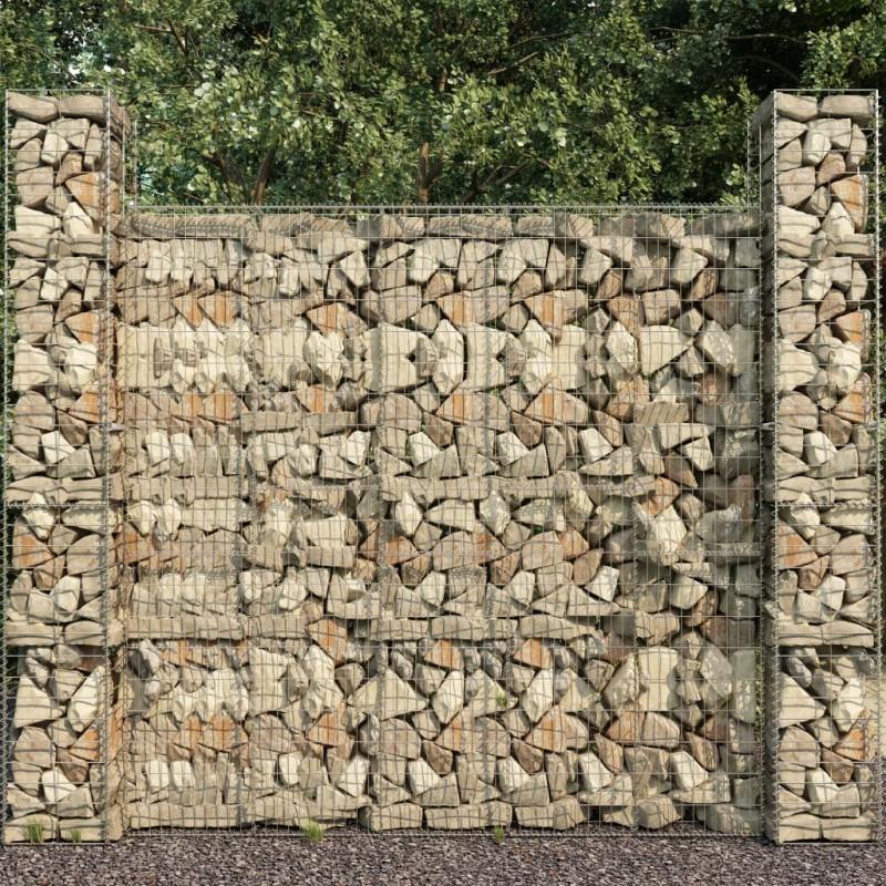 Day and Night - Day and Night Gabion Wall with Galvanized Steel Cover 600x50x200 Cm