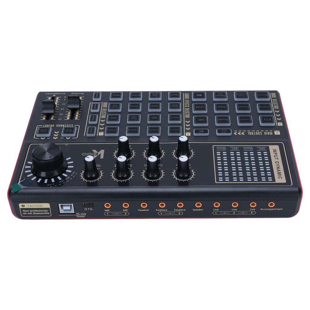 Компьютерная звуковая карта Live Multi DJ Mixer Эффекты Voice Changers Светодиодная подсветка Звуковая плата для компьютерной игры