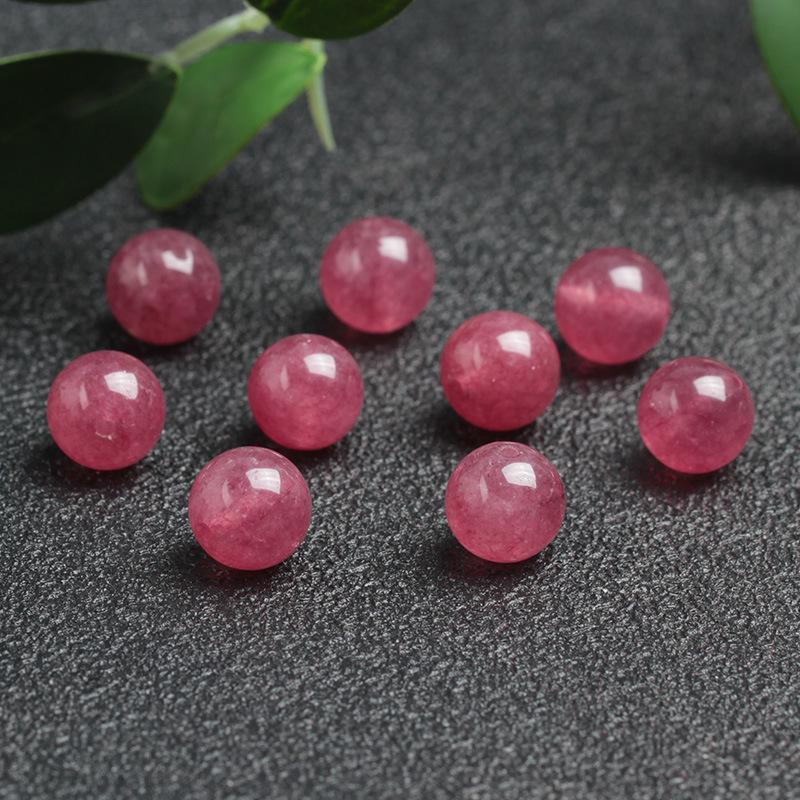 Голубиная кровь красный клубничный кристалл халцедон россыпью бусины для самодельных украшений