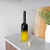 10x FENICE Glass Bottles 700 ml BLACK ELEGANT OMBRE for Alcohol Gift