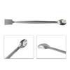 Stainless Steel Spatulas For Laboratory Sampling, Double-ended Reagent Tool 20cm