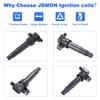 6pcs Ignition Coils Pack for Kia Sedona Sorento Hyundai Santa Fe Azera Genesis Sonata Veracruz Kia Borrego Amanti Cadenza