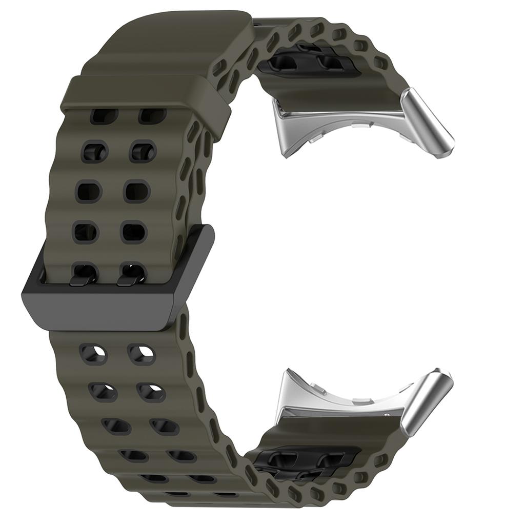 Морской океанический ремешок для Google Pixel Watch 4/3 45 мм Двухцветный силиконовый ремешок для Pixel Watch 3/4 45 мм Дышащий спортивный браслет