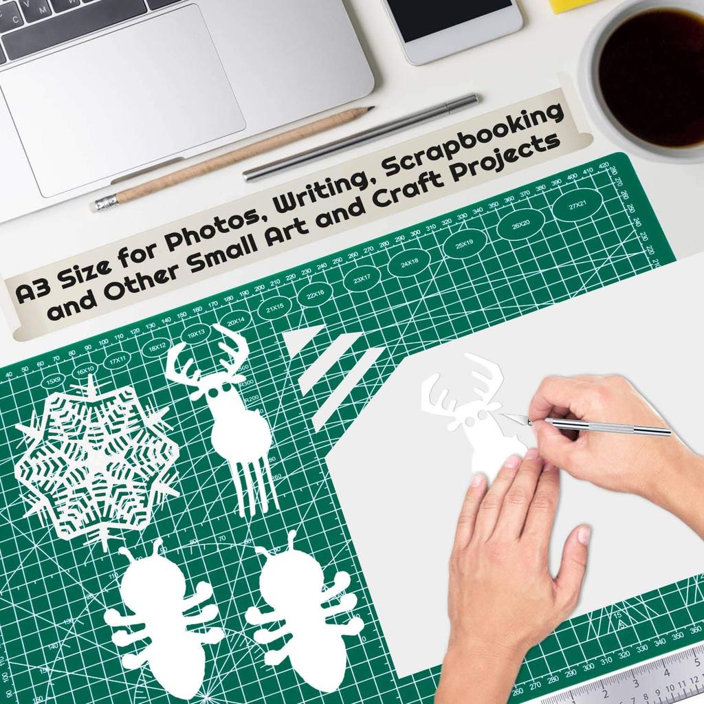 Самовосстанавливающийся двухсторонний режущий коврик, 5-слойный ПВХ с сеткой для ротационной резки, шитья, квилтинга и рукоделия