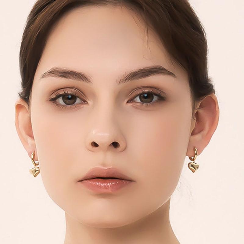 WESTISLAND Chubby Heart One-Touch Earrings YG_WI5062420