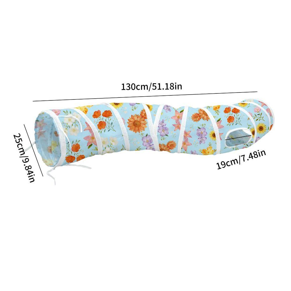 S-Shape Cat Tunnel House Foldable Rabbit Peekaboo Hideout 3 Way Cat Tubes Summer/Winter Style