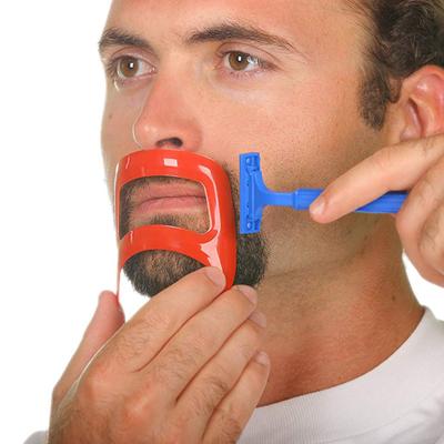 Мужской вырез, борода, бородка, шаблон для бритья, линейка для обрезки, направляющий инструмент «сделай сам»