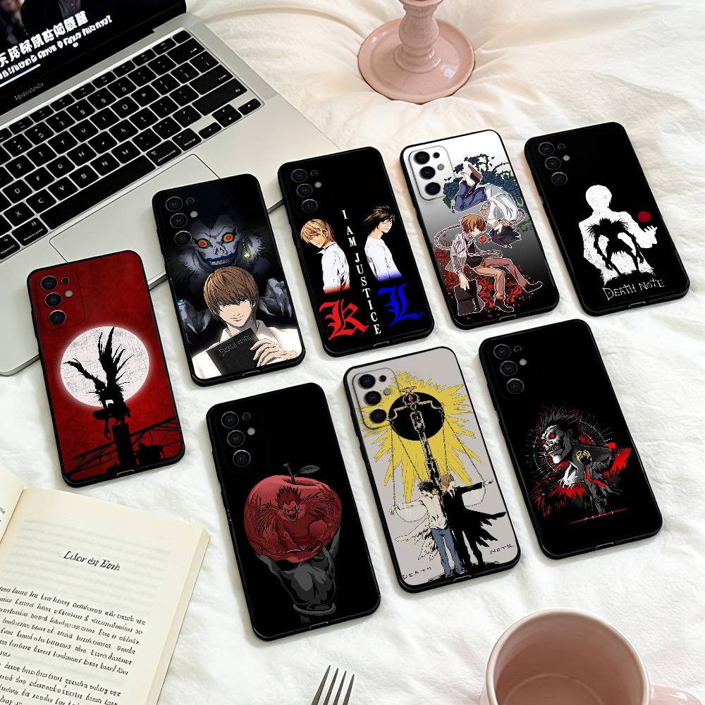 Чехол для телефона D-Death Anime N-Note для Samsung S25,24,23,22,30,21,10,9,Ultra,Plus,Lite,FE,4,5 G Мягкий черный чехол