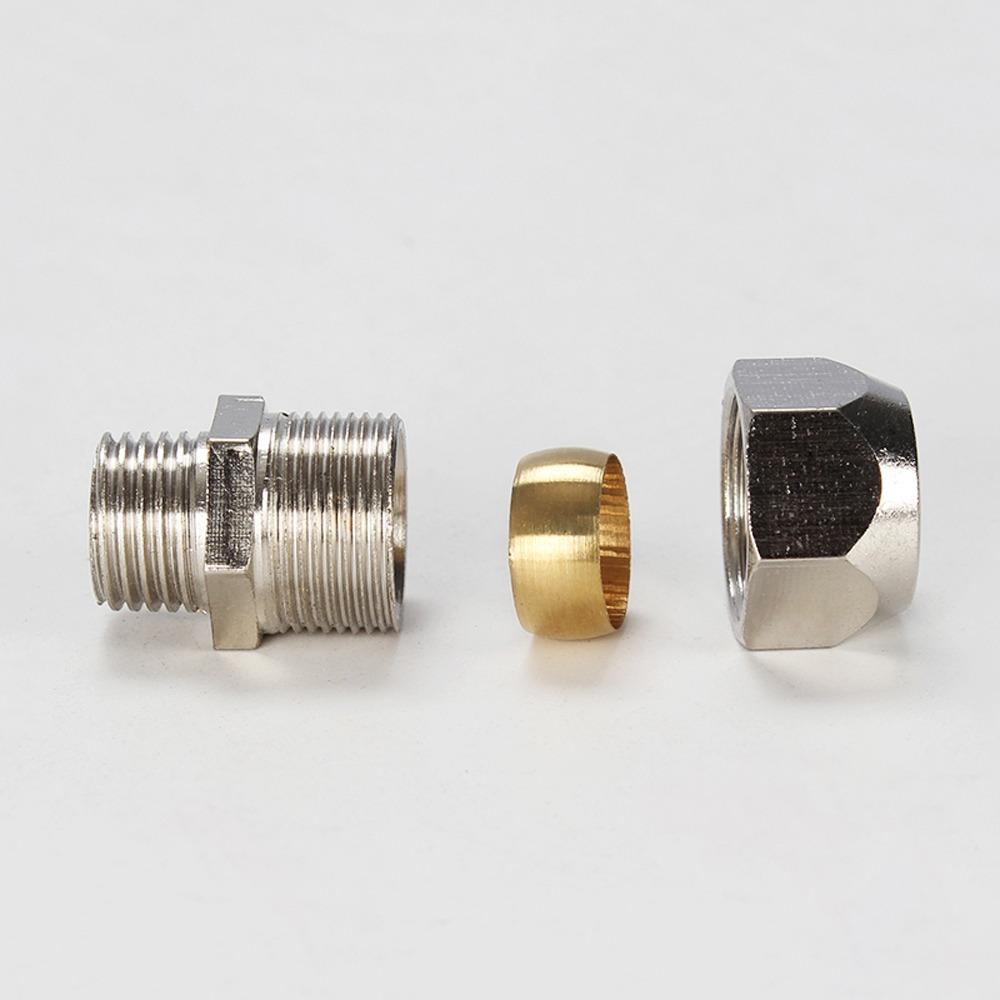 1/8" 1/4" 3/8" 1/2" BSPP Наружная Внутренняя 4 6 8 10 12 14 16 мм Трубный Компрессионный Соединитель Фитинг Латунный Трубный Фитинг Угольник Вода Газ Масло