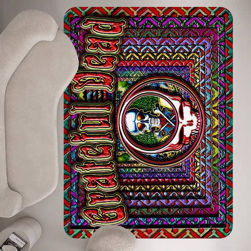 G-Grateful D-Dead Band Floor Mat INS Style Soft Bedroom Floor House Laundry Room Mat Anti-skid Household Carpets