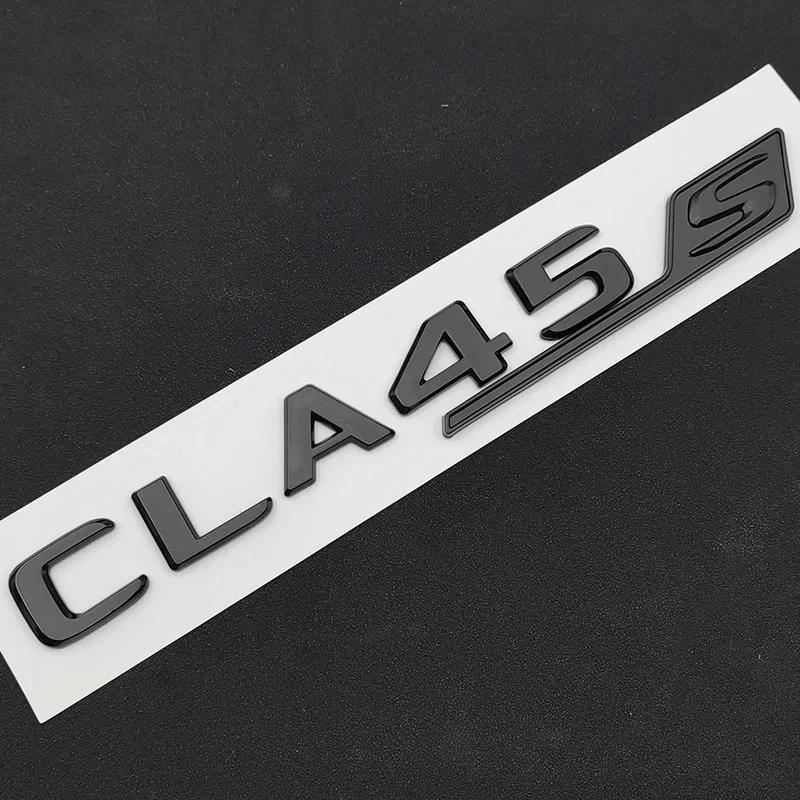 LWC1 3D ABS Car Letters For Mercedes CLA35 CLA45 AMG C117 W117 CLA45S C118 W118 Fender TURBO 4MATIC Emblem Logo Sticker Accessories