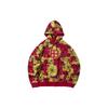 Li Ning Plant Print Hooded Sweatshirt Men Sweatshirts Red AWDP553-1