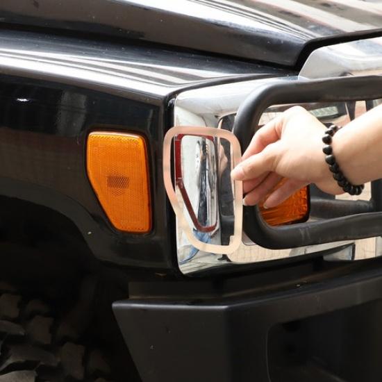 Серебристая декоративная рамка для бокового указателя поворота Для Hummer H3 2005-2009