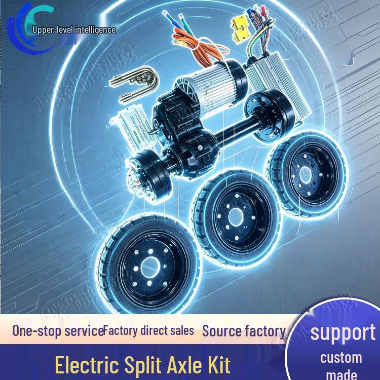 Electric Vehicle High-Power DC Brake Drive Rear Axle with Solid Tire Accessories