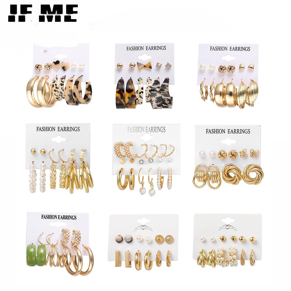 IF ME Fashion Resin Stud Earrings Colorful Butterfly Hoop Earring Women Jewelry Accessories