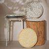 Circle Stool Cushion 13Inch Round Seat Pad with High Density Foam for Dining Chairs and Home Decoration