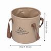 PVC Mesh Fabric Collapsible Bucket With Handle Foldable Bucket Portable Water Container  Picnic Use