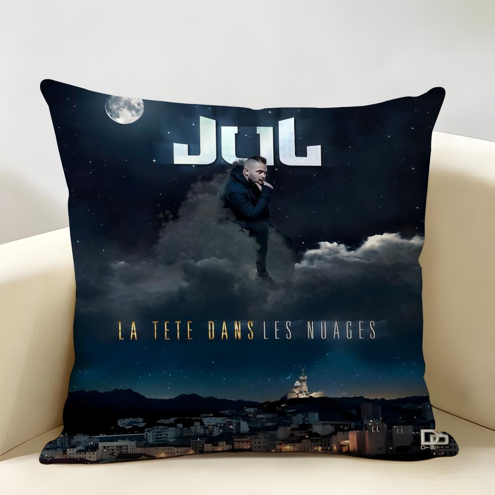 Рэпер JJuL Cest Pas Des Lol Наволочка Натуральный Лен Органическая Ткань Двусторонняя Печать Декор Комнаты Дивана Наволочка