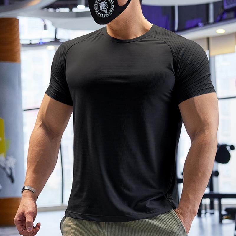 Мужская спортивная футболка с коротким рукавом, легкая атлетика, бег, быстросохнущая спортивная одежда, футболки, мужская лучшая толстовка для тренировок и упражнений