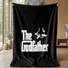 The GodfatherPrinted Flannel Blanket Cozy Skin-Friendly Warm Throw for Couch Bed Indoor Daily Use