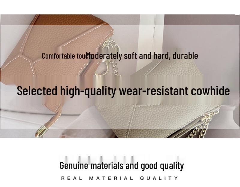 Cowhide Women's Zipper Coin Pouch - Multifunctional Small Purse & Key Holder