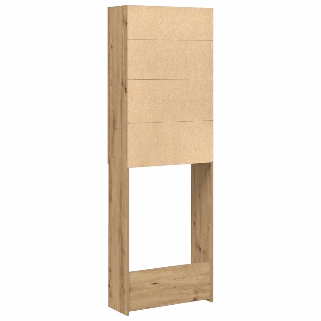 Washing Machine Cabinet Artisan Oak 64 x 25.5 x 190 cm