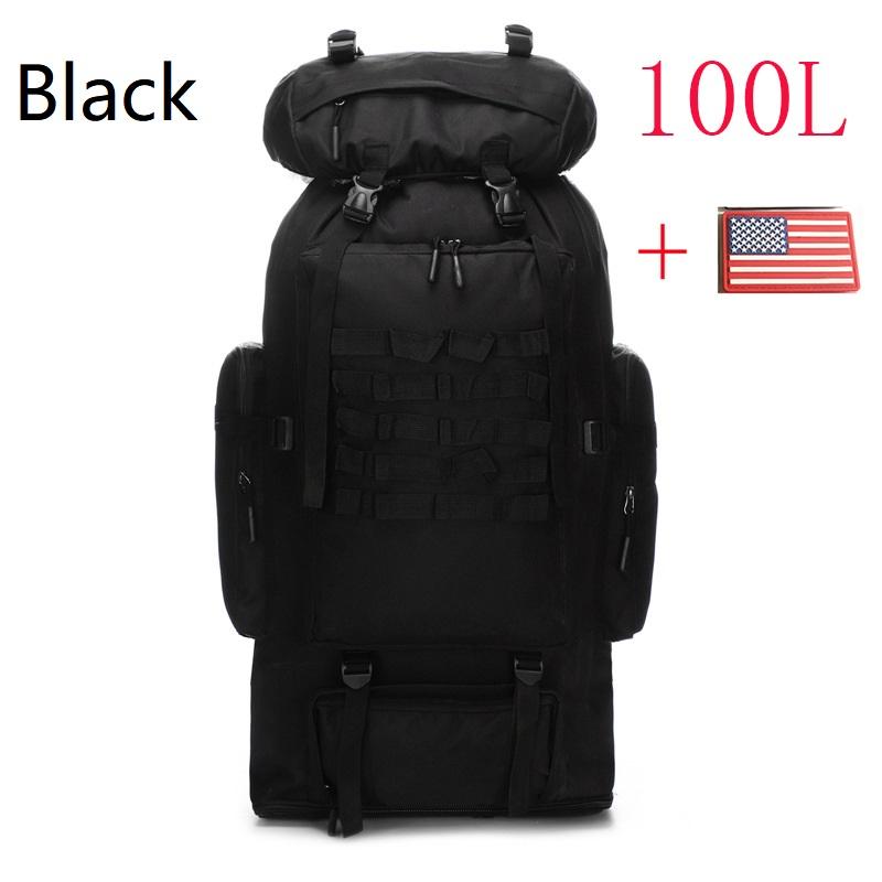 80L/100L Альпинистская сумка Climb Bag Tactical Backpacks Большой рюкзак для походов на открытом воздухе Кемпинг Дорожные сумки