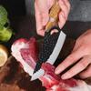 Sharp Chef Meat Cleaver Buther Boning Knife Stainless Steel Beef Knife Fish Fruit Wooden Handle Utility Knife Kitchen Knives