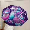 1pc Unicorn Fantasy Sweets Umbrella with Plastic Handle,Suitable for All Seasons Home Travel Outdoor UmbrellaDD276