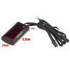Keenso Universal Car Motorcycle Digital Equipment Temperature Gauge Temperature Meter Red LED Light (Black)