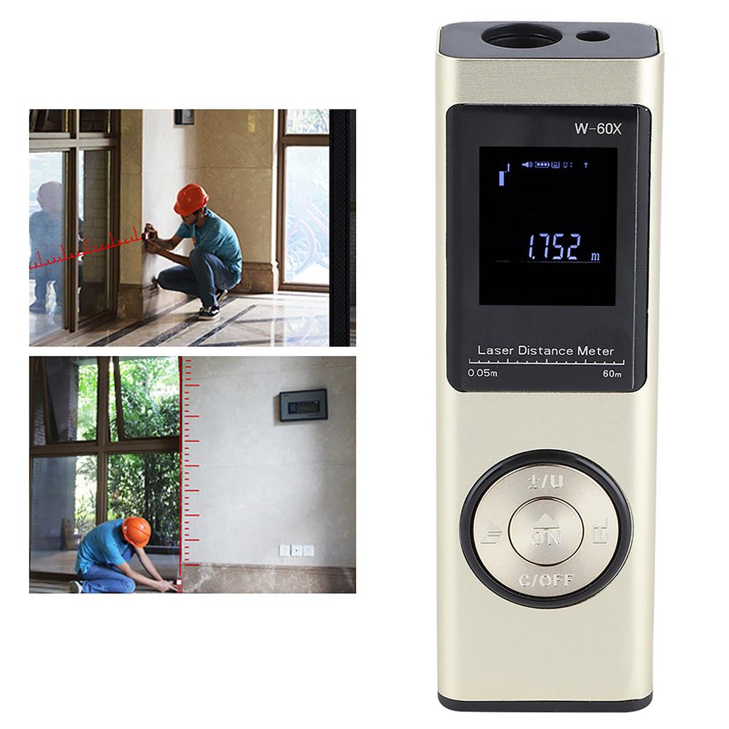 60meters Laser Distance Meter Portable IR Range Finder Handheld Digital Scale Tape