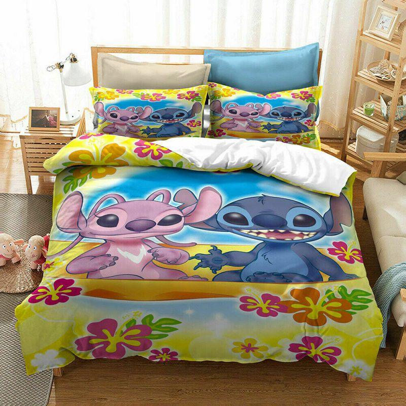 Cozy Lilo Stitch Bedding Set With Stylish Duvet Cover And Pillowcase Design