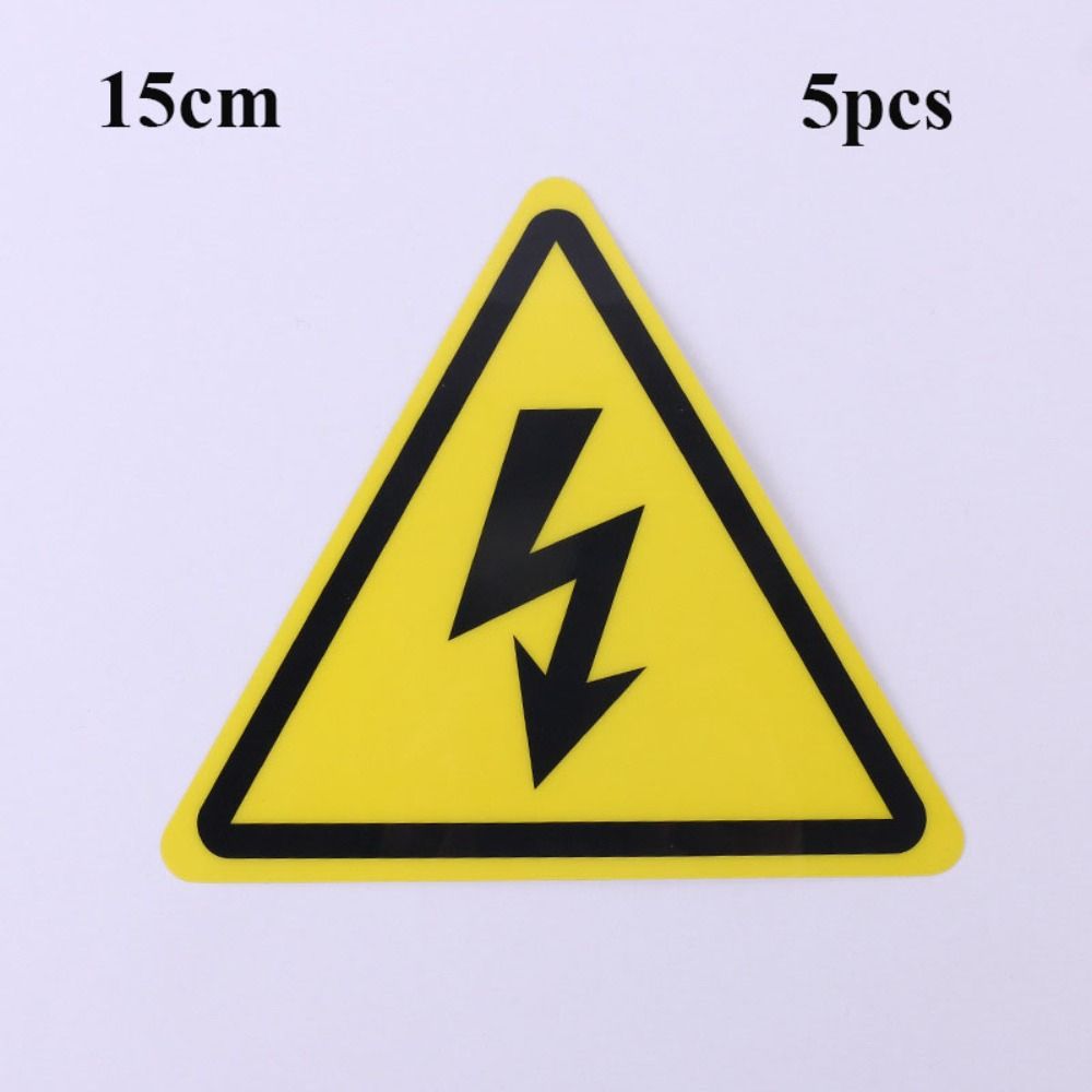 5 шт. аксессуары, предупреждающая наклейка 3,6/5/8/10/15 см, опасность поражения электрическим током, электрическая коробка