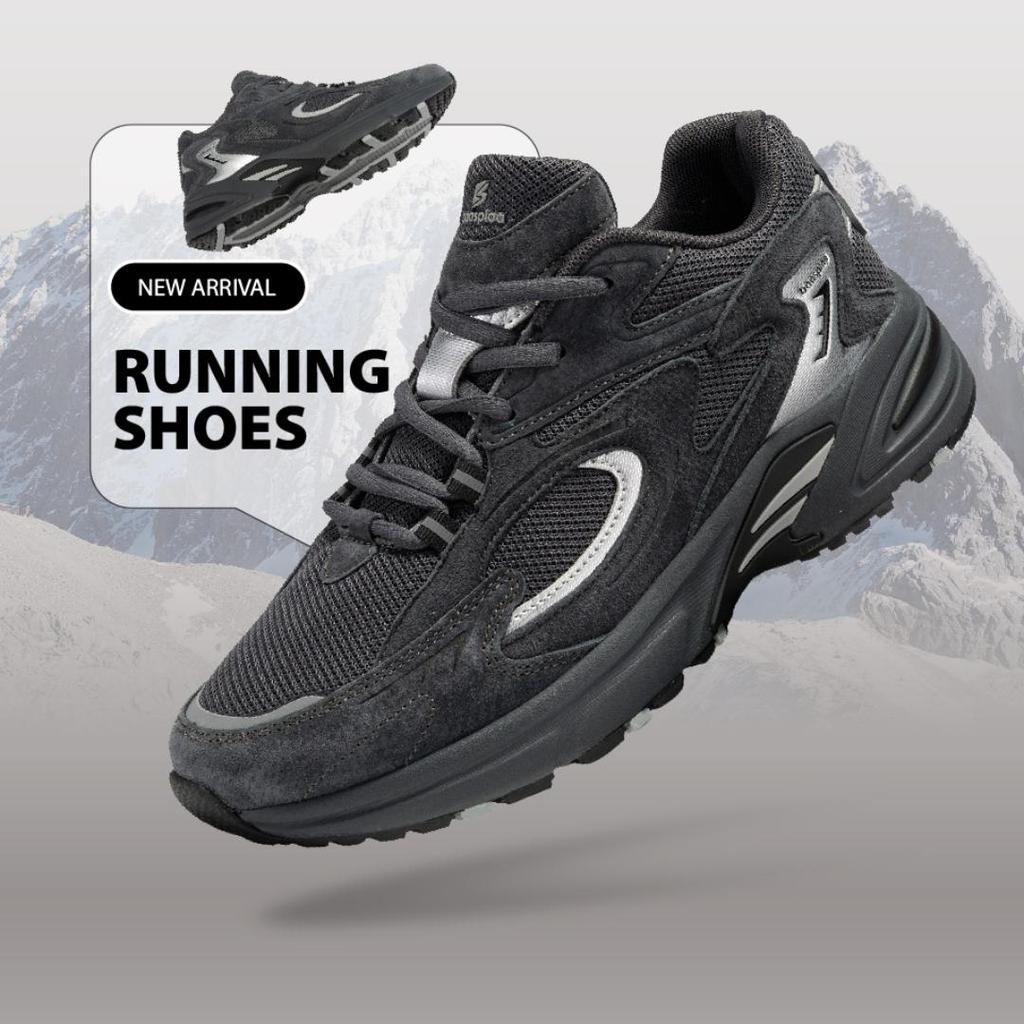 BAASPLOA Мужские дышащие кроссовки из кожи и сетки