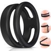 Safe Silicone Black Male Rings Double Cockring Delay Premature Ejaculation Penis Ball Loop Lock Adult Sex Toys Product for Men