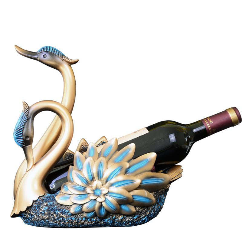 Винный шкаф Swan Red, стеллаж для гостиной, стеллаж для хранения, украшения, креативный европейский винный шкаф, бар, украшение, свадебный подарок