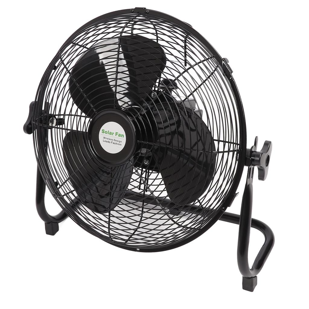 Battery Operated Solar Fan 10000mah 3 Speed Quiet Dual Use Portable Fan for Home Camping