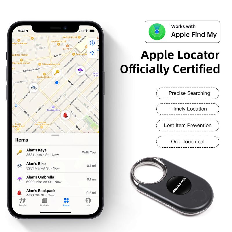 1 шт. Умная метка iPhone GPS-локатор Анти-потеря Трекер Брелок для ключей автомобиля Для Mercedes Benz AMG A B C E G CLA W211 W203 W204 C260 E300L