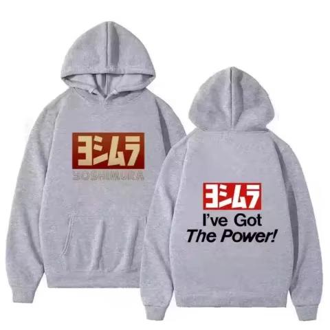 Hot Sale Yoshimura Classic Japanese Motorcycle Graphic Hoodies Men Women Harajuku Hip Hop Punk Soft Sweatshirt Loose Cozy and Versatile