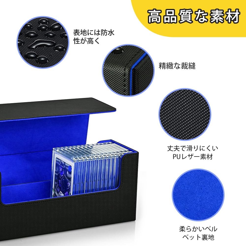 LIUDU Magnetic Loader Case Storage Card Loader Deck Case Большая емкость вмещает до 36 карт Магнитная застежка для хранения Загрузчик из искусственной кожи вмещает 36 карт
