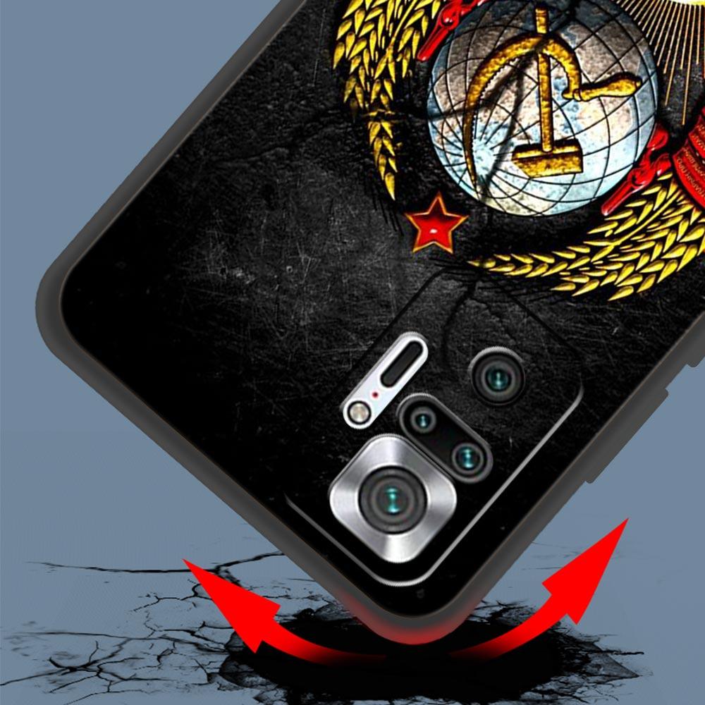 Phone Case Cover for Redmi 14C 10C Note 15 14 13 12 10 11 Pro Plus K40 5G Soft TPU Shockproof Fundas Shell Vintage USSR CCCP Bag