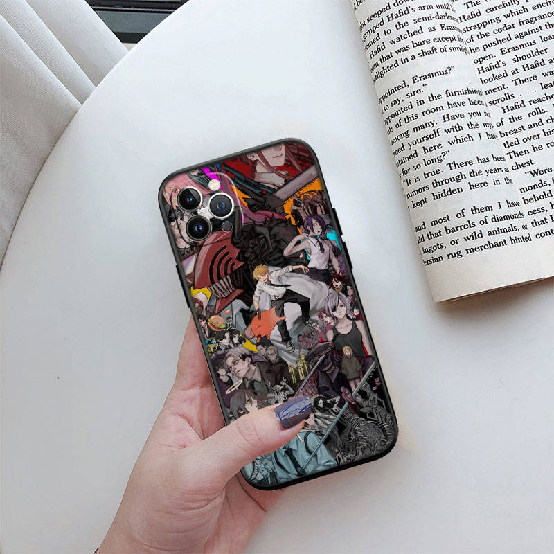 Чехол для телефона ED13 Chainsaw Man для iPhone 6 6s 7 8 11 12 13 14 15 XS Pro Max XR X SE Samsung S20 S21 S22 S23 S24 FE Ultra Plus Lite S21S A55