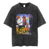 Korn Follow The Leader 20Th Anniversary Washed T Shirt Metal Gothic Rock Band T Shirts Men Vintage Oversized T-shirt Streetwear