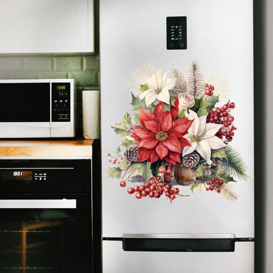 Цветочная наклейка на крышку унитаза Цветы Ванная комната Наклейка на стену для сиденья унитаза Самоклеящаяся самоклеящаяся съемная наклейка для унитаза ARI