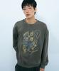 GAKKAI UNIONS Свитшот с пигментным эффектом Khaki Mocha