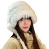 Плюшевая Шапка С Утеплением Ушей И Игривым Ручным Украшением Для Зимних Активностей На Открытом Воздухе Защита От Холода