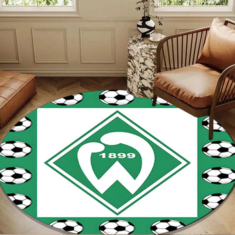Green Werder Symbol Round mat Home Decor, Chair rug For livingroom,Bedroom, doormat home decor Birthday Gift Christmas Gifts