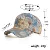 Бейсболка с цветочным принтом, женские летние шляпы Snapback с цветочным принтом, повседневные регулируемые кепки