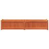 Planters 2 pcs Wax Brown Solid Pine Wood